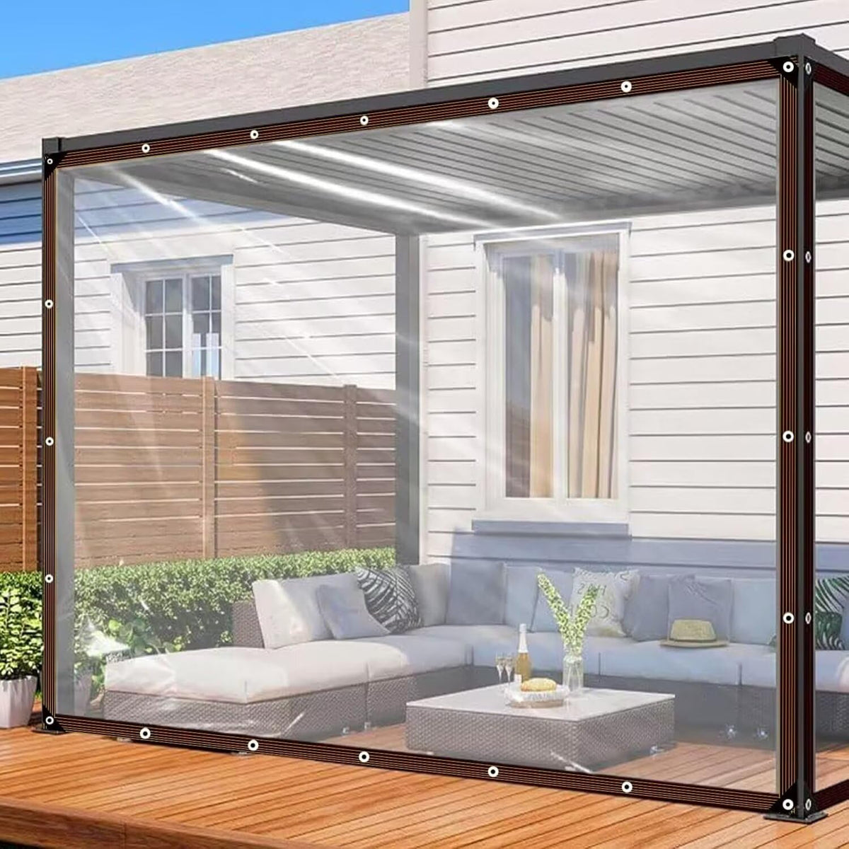 Heavy-Duty Transparent Waterproof Insulated Tarp