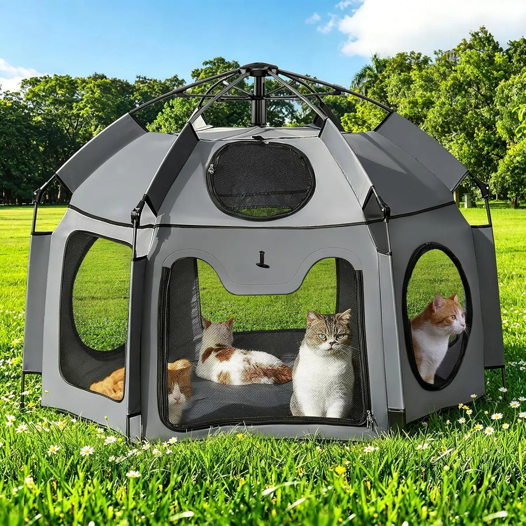 😺 3-Tier Catio – Extra Large Outdoor Cat Enclosure