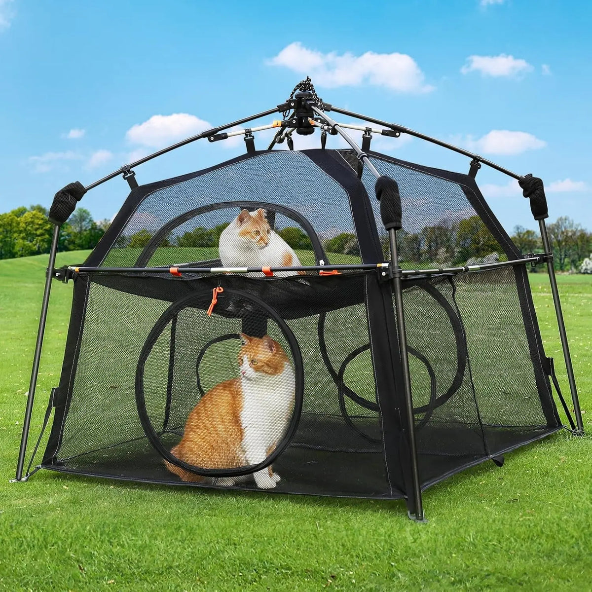 😺 3-Tier Catio – Extra Large Outdoor Cat Enclosure