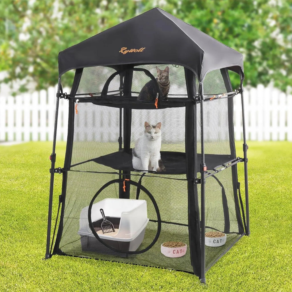 😺 3-Tier Catio – Extra Large Outdoor Cat Enclosure
