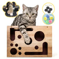 🐱 Oak Wood Cat Nail File Box – Stress-Free Nail Trimming