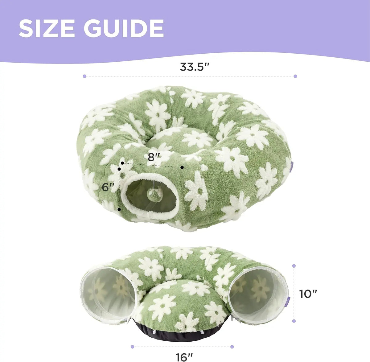 🐱Cat Tunnel Bed – 2-in-1 Play &Nap Solution