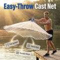 🎣⚓Easy-Throw Fishing Cast Net – Fast-Sinking Heavy-Duty Bait Net🌊